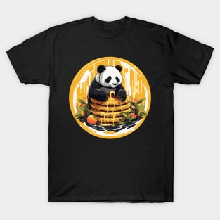 Panda Food Passion: Cuddly Charm Ramen Panda Feast Mode: Culinary Cuteness T-Shirt